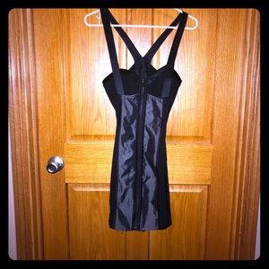 Bebe open back mini dress